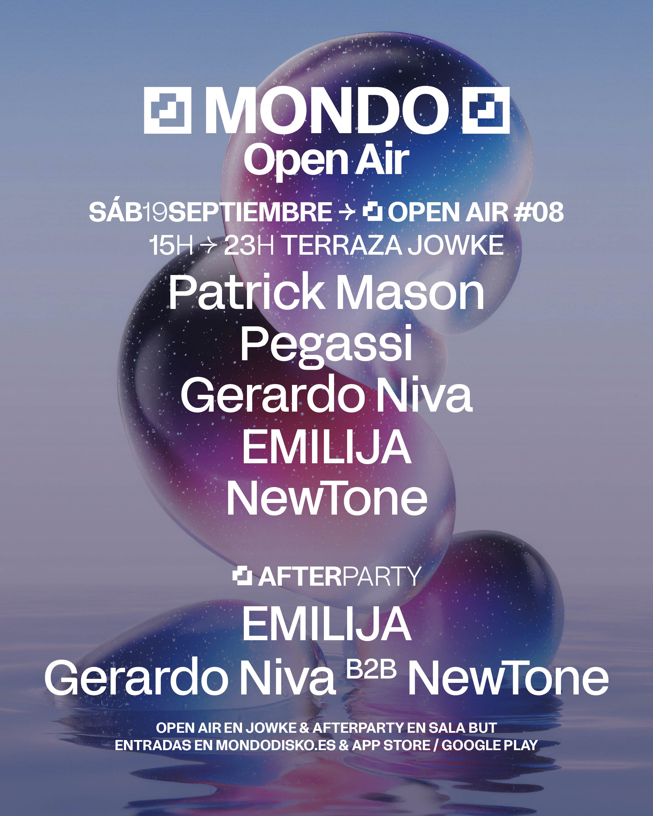 MONDO OPEN AIR #08 : PATRICK MASON / PEGASSI / GERARDO NIVA / EMILIJA / NEWTONE