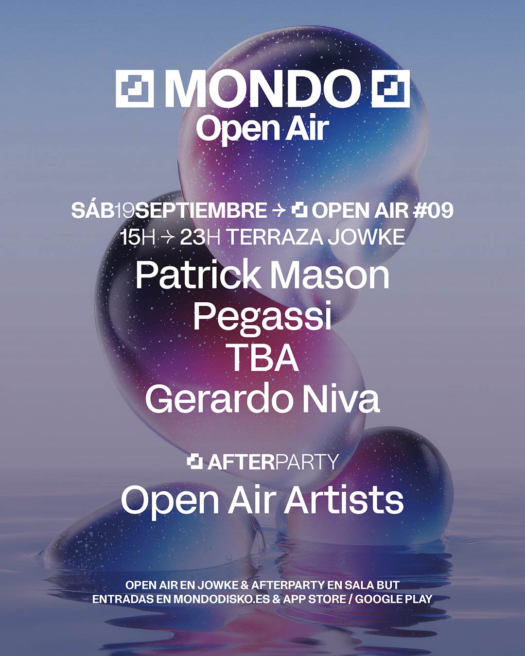 MONDO OPEN AIR #08 : PATRICK MASON / PEGASSI / TBA / GERARDO NIVA