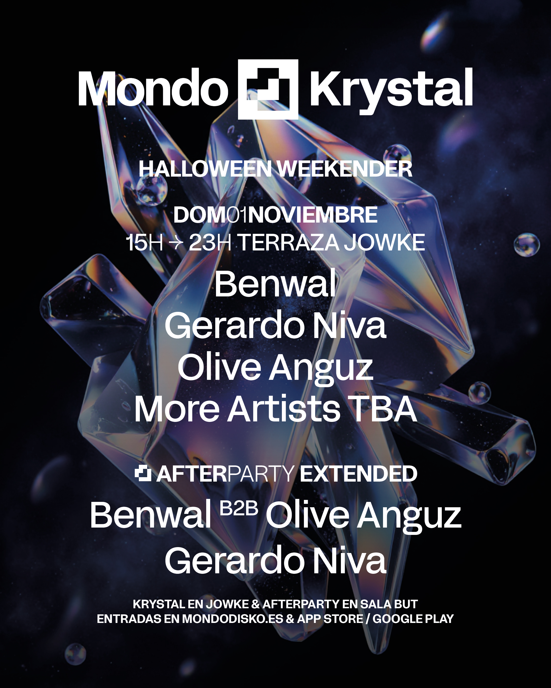 MONDO KRYSTAL: BENWAL / GERARDO NIVA / OLIVE ANGUZ / MORE ARTIST TBA