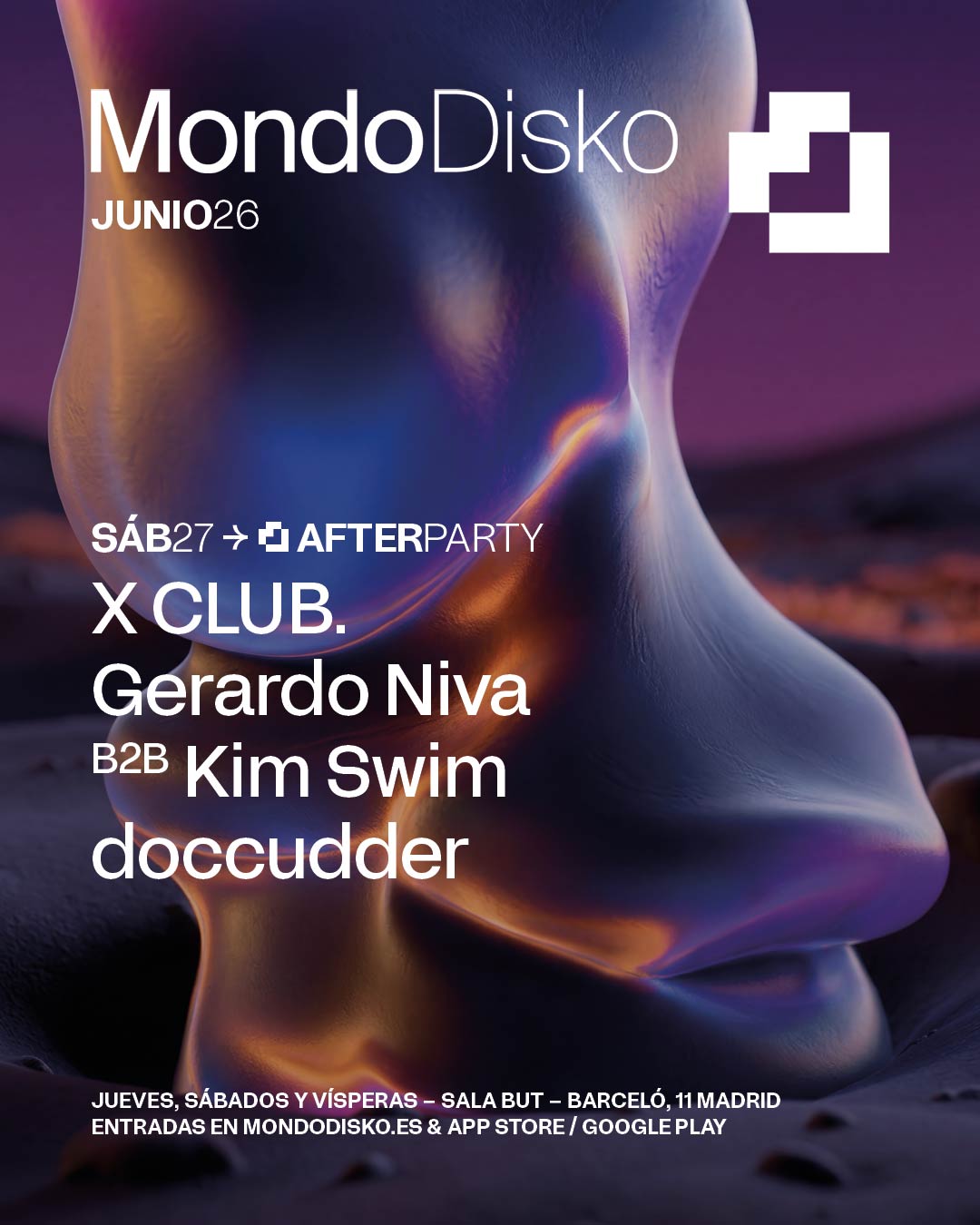 AFTERPARTY: X CLUB. / GERARDO NIVA B2B KIM SWIM / DOCCUDDER