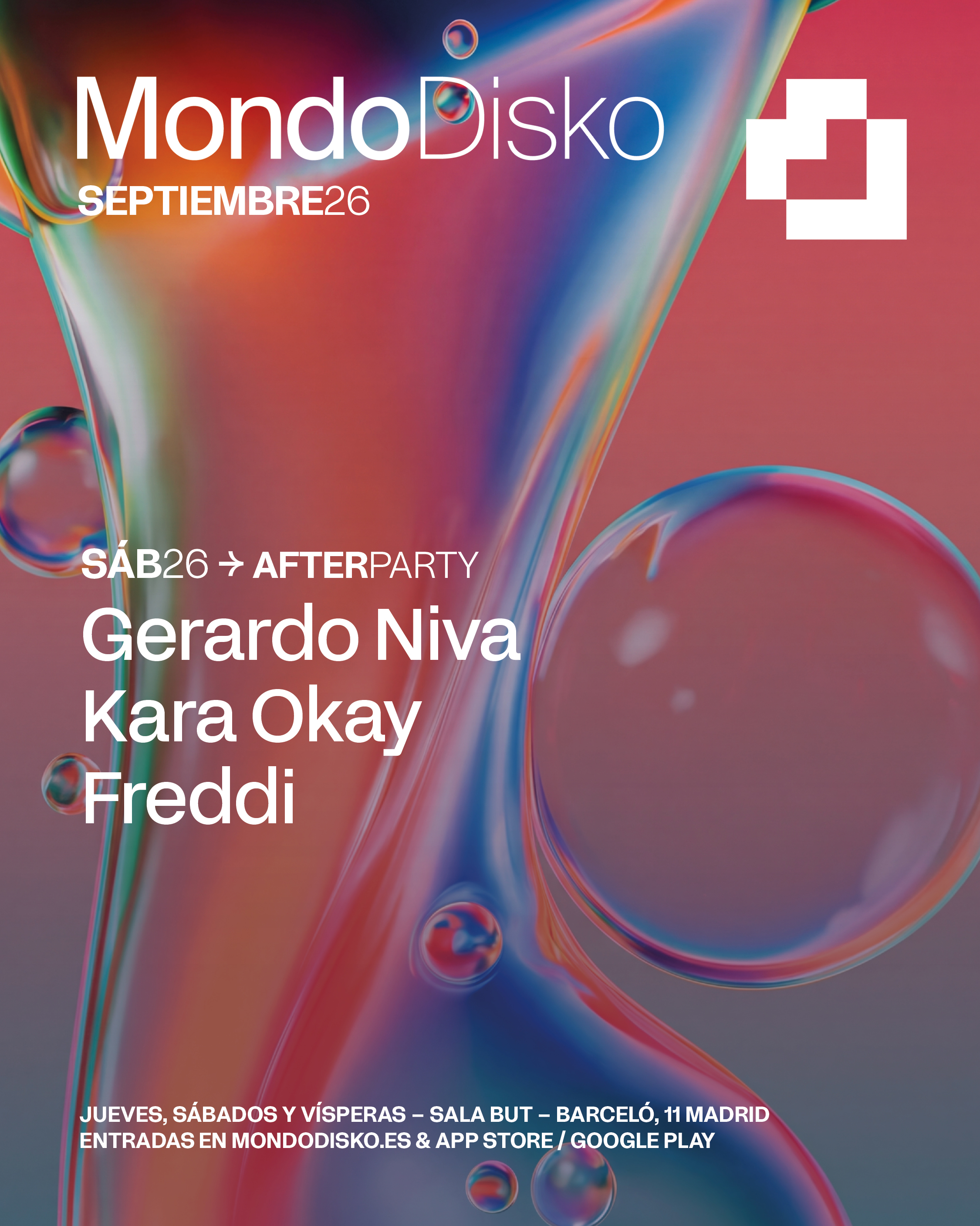 AFTERPARTY: GERARDO NIVA / KARA OKAY / FREDDI
