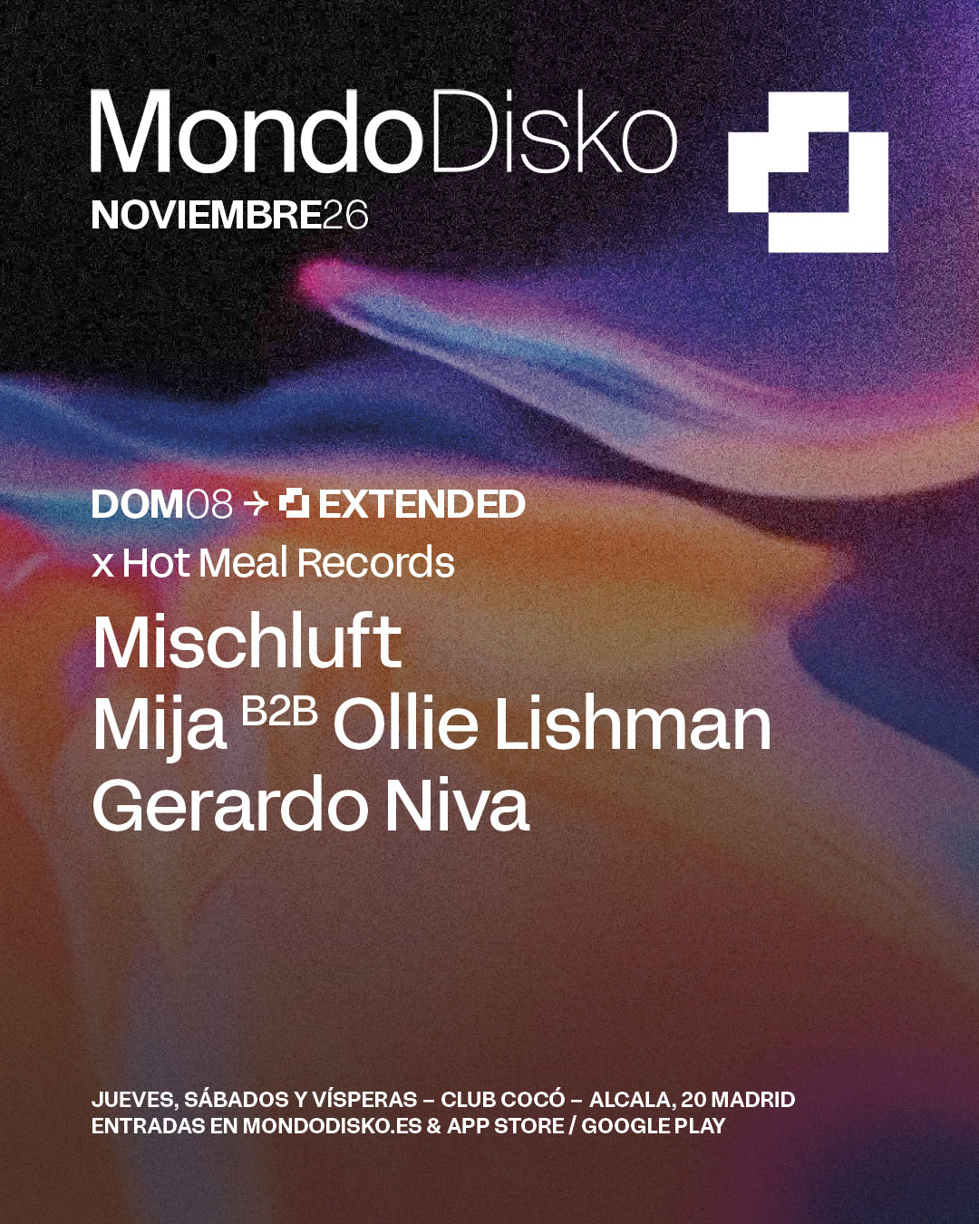 EXTENDED X HOT MEAL RECORDS - MISCHLUFT / MIJA B2B OLLIE LISHMAN / GERARDO NIVA