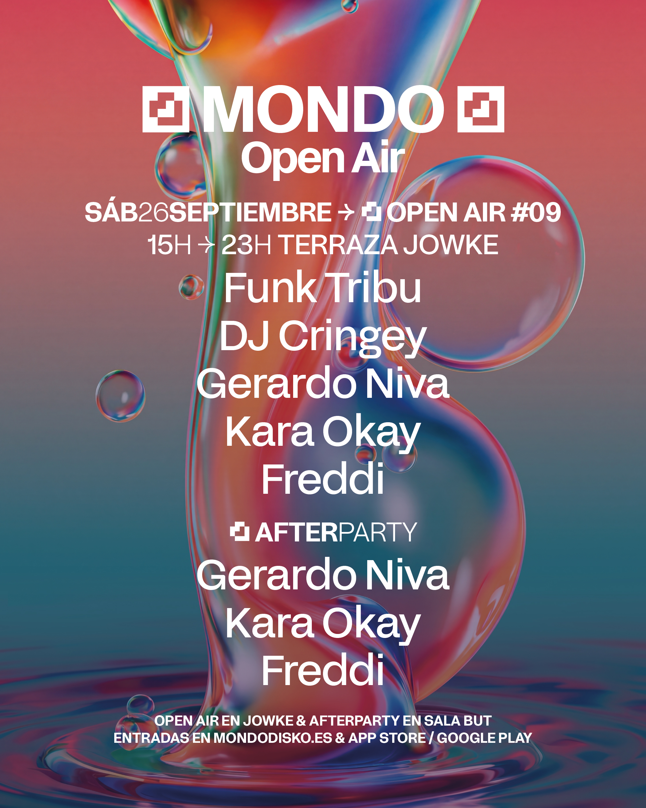 MONDO OPEN AIR #9 : FUNK TRIBU / DJ CRINGEY / GERARDO NIVA / KARA OKAY / FREDDI