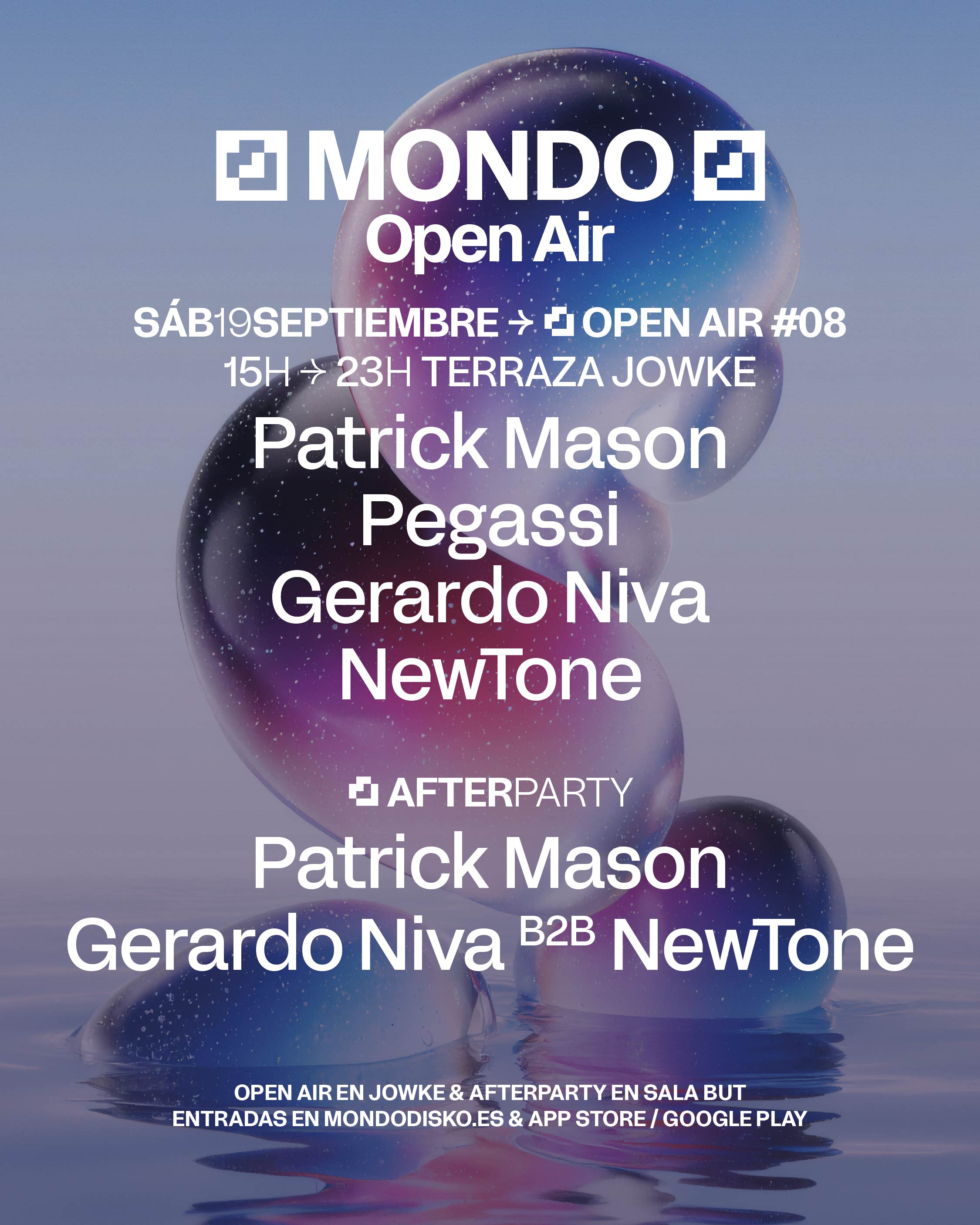 MONDO OPEN AIR #08 : PATRICK MASON / PEGASSI / GERARDO NIVA / NEWTONE