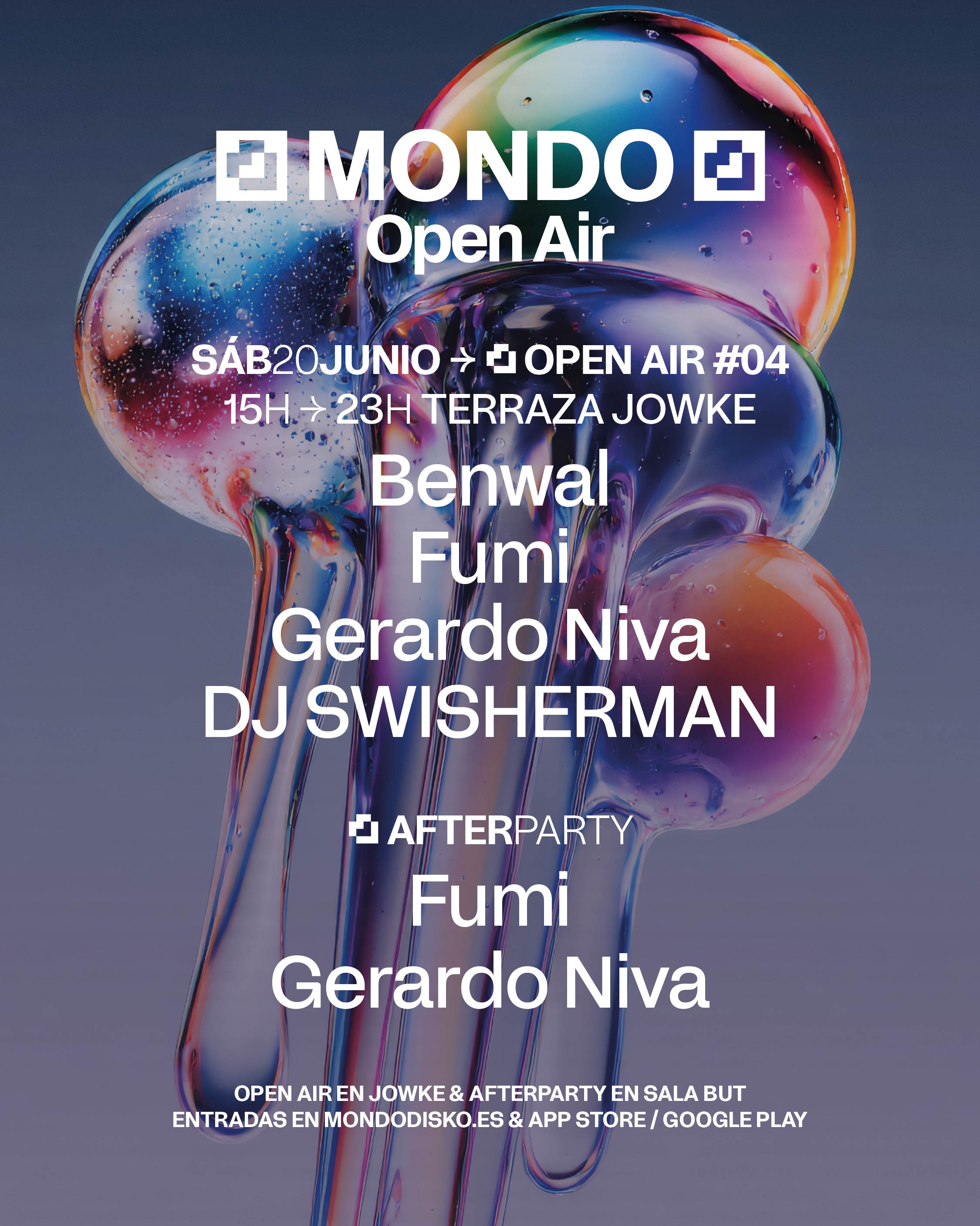 MONDO OPEN AIR #04 : BENWAL / FUMI / GERARDO NIVA / DJ SWISHERMAN