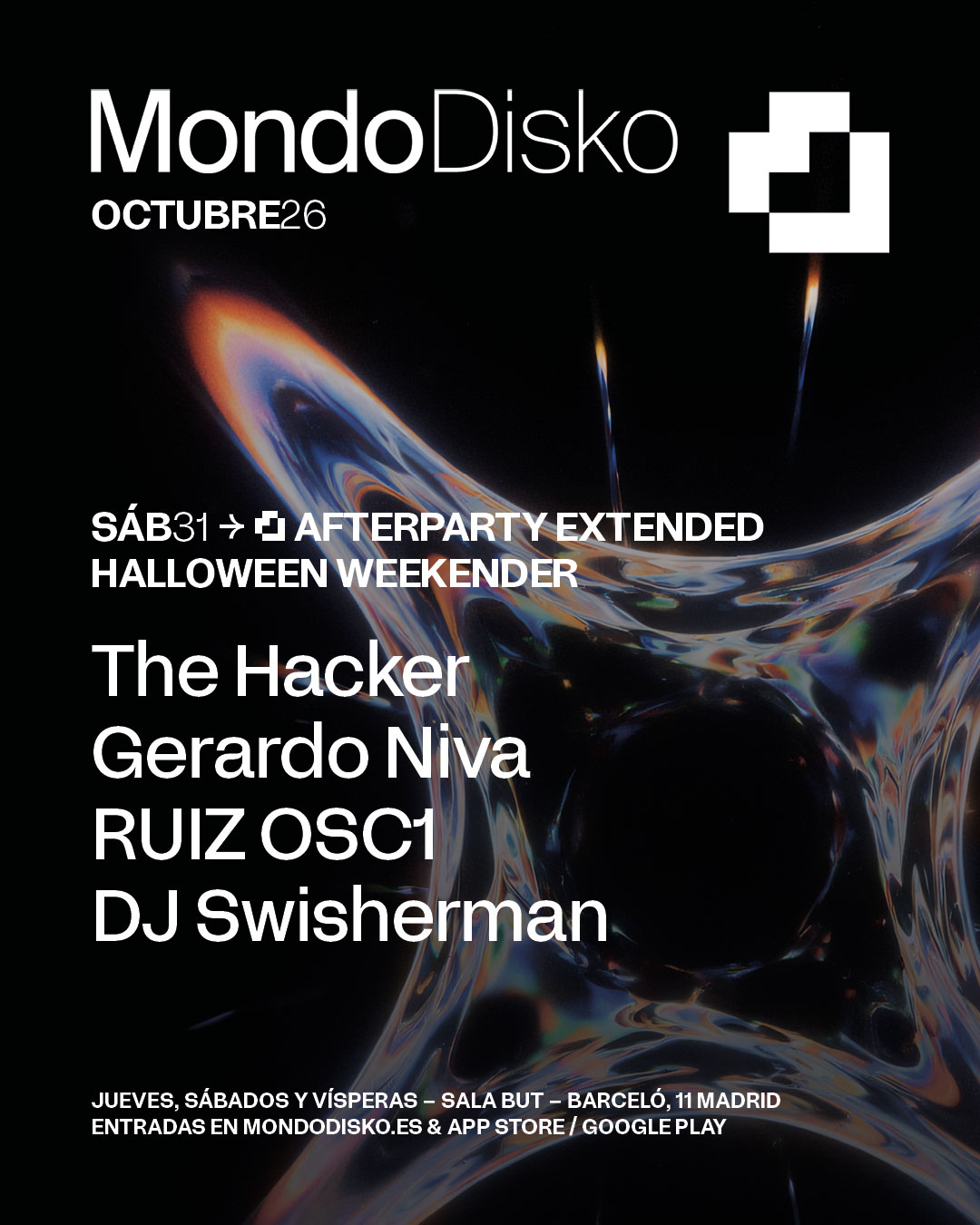 AFTERPARTY EXTENDED: THE HACKER / GERARDO NIVA / RUIZ OSC1 / DJ SWISHERMAN