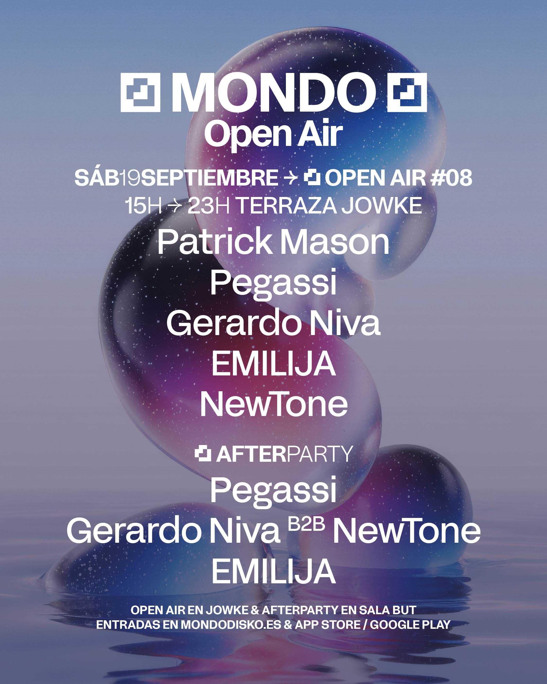 MONDO OPEN AIR #08 : PATRICK MASON / PEGASSI / GERARDO NIVA / EMILIJA / NEWTONE