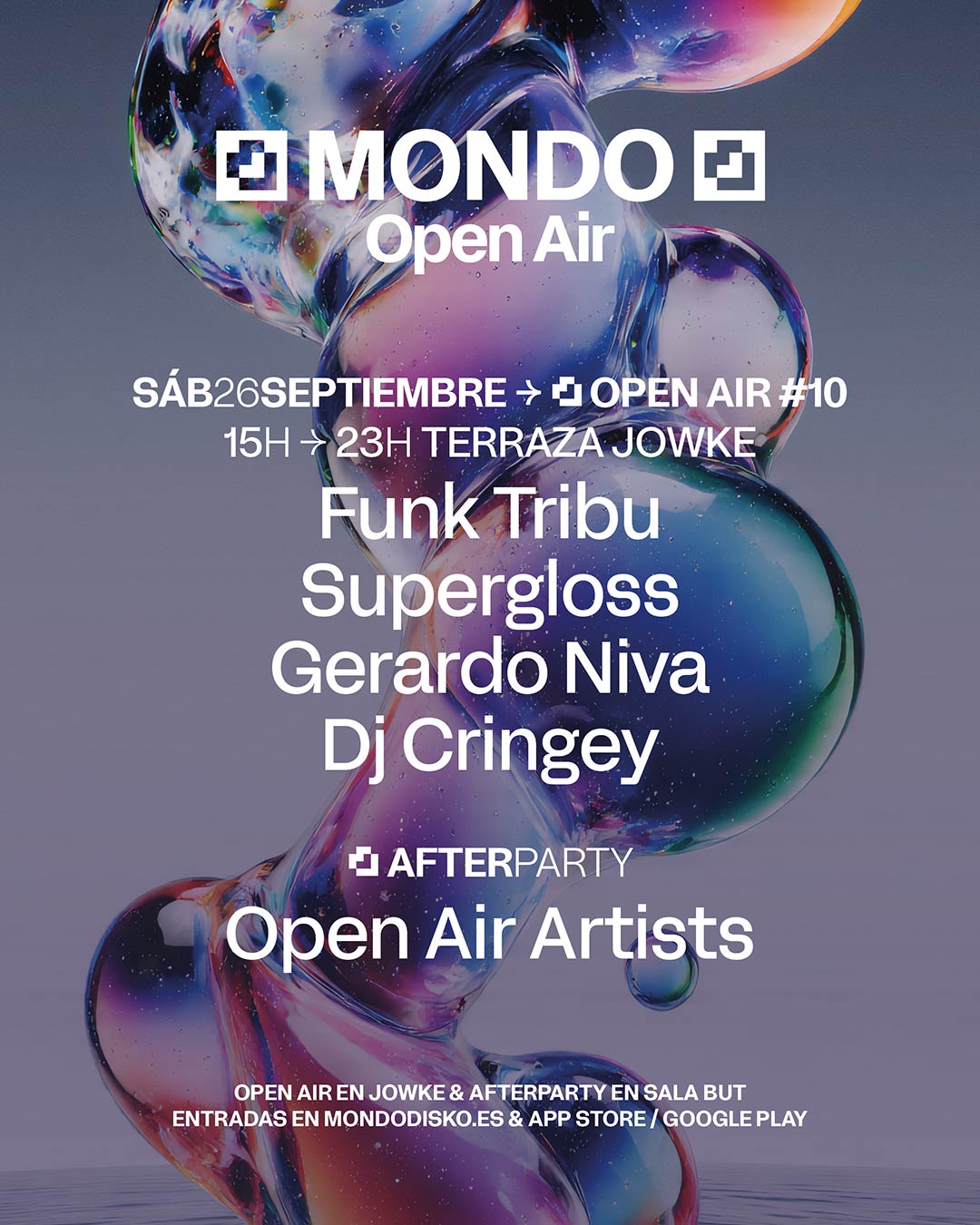 MONDO OPEN AIR #9 : FUNK TRIBU / SUPERGLOSS / GERARDO NIVA / DJ CRINGEY